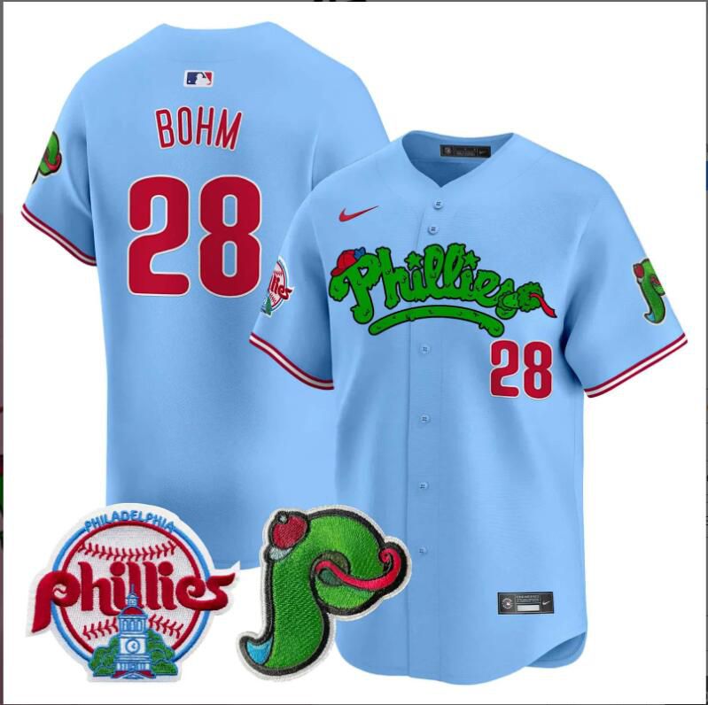 Men Philadelphia Phillies #28 Bohm blue Limited 2024 MLB Nike jersey